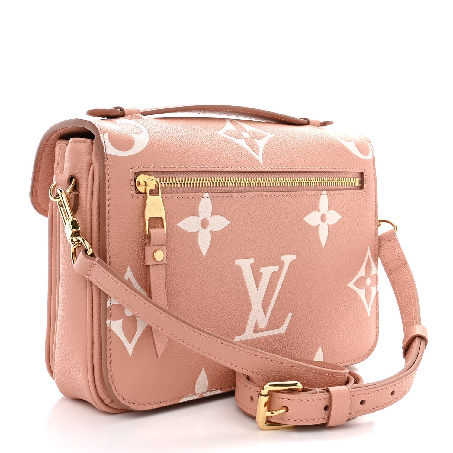 Louis Vuitton Empreinte Monogram Giant Pochette Metis Rose Trianon Cream 3 of 10