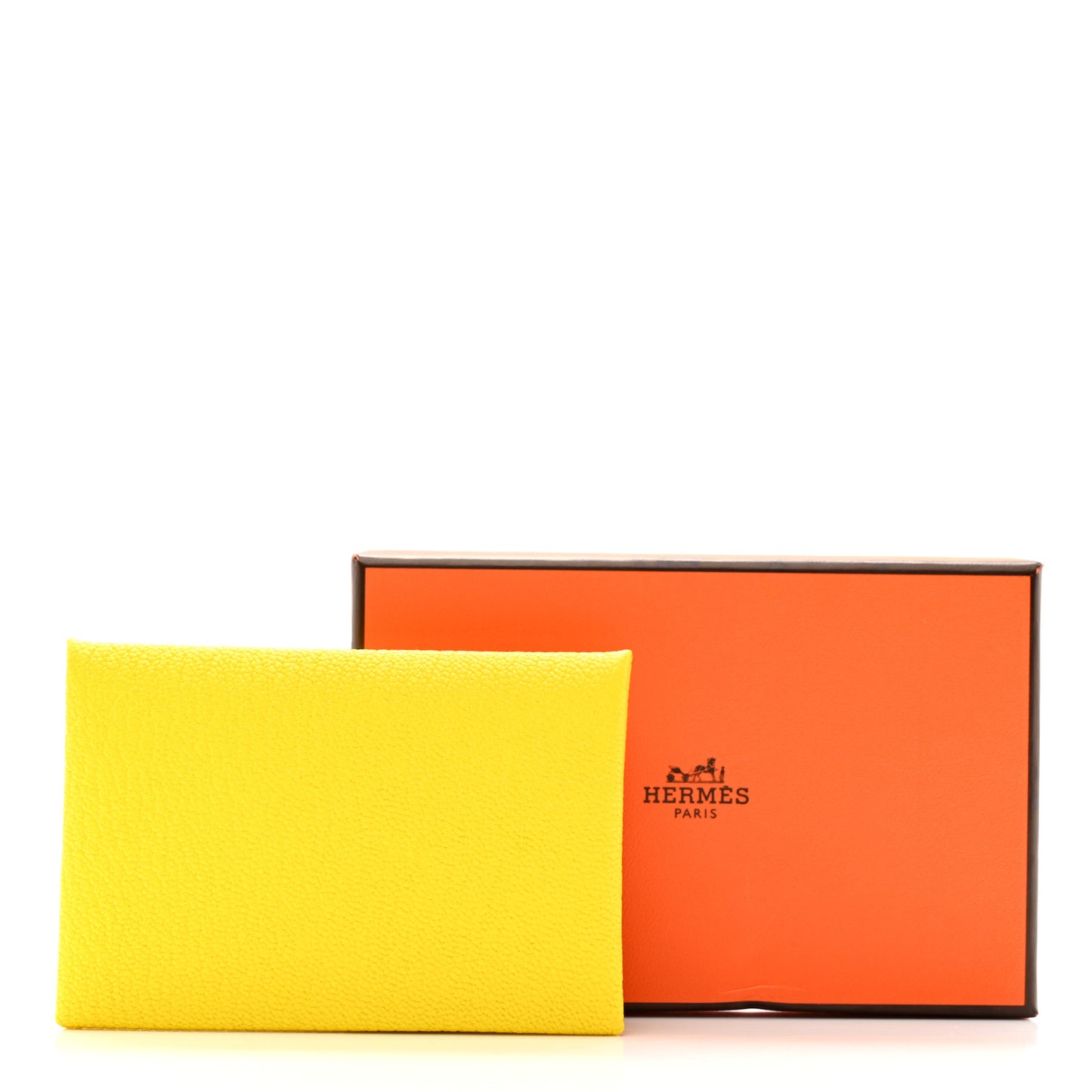 Chevre Mysore Calvi Card Case Jaune Citron