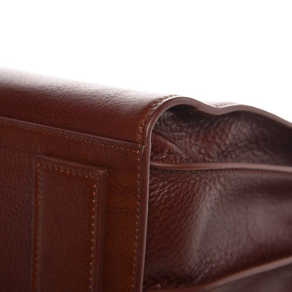 Saint Laurent Grained Calfskin Medium Supple Sac De Jour Dark Brown 12 of 15