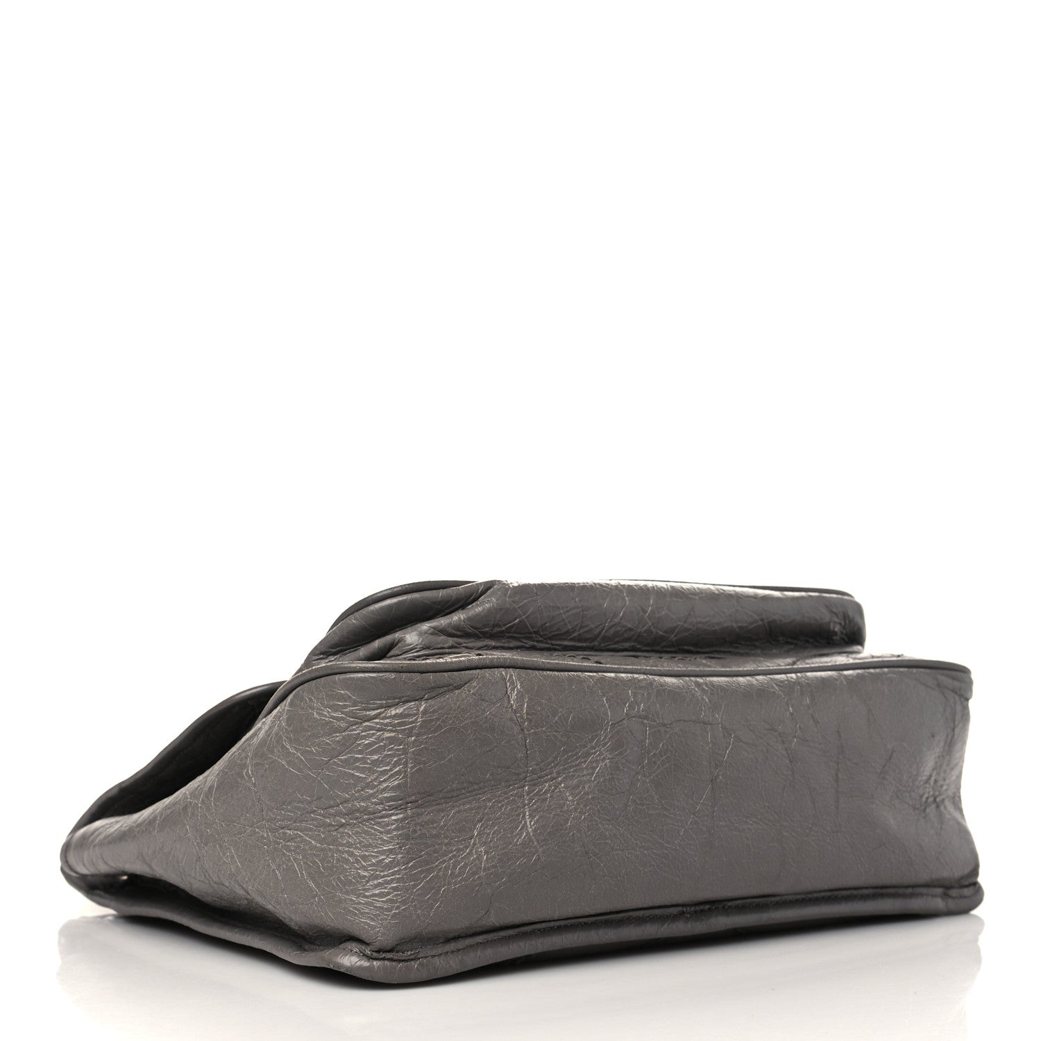 Saint Laurent Crinkled Calfskin Matelasse Monogram Medium Niki Chain Satchel Fog 3 of 5