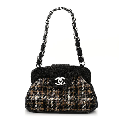 Chanel Wool Tweed Frame Bag Grey Multicolor 1 of 10