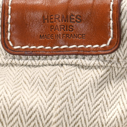 Hermes Canvas Barenia Fourbi 20 PM Pouch Naturel Fauve 6 of 9