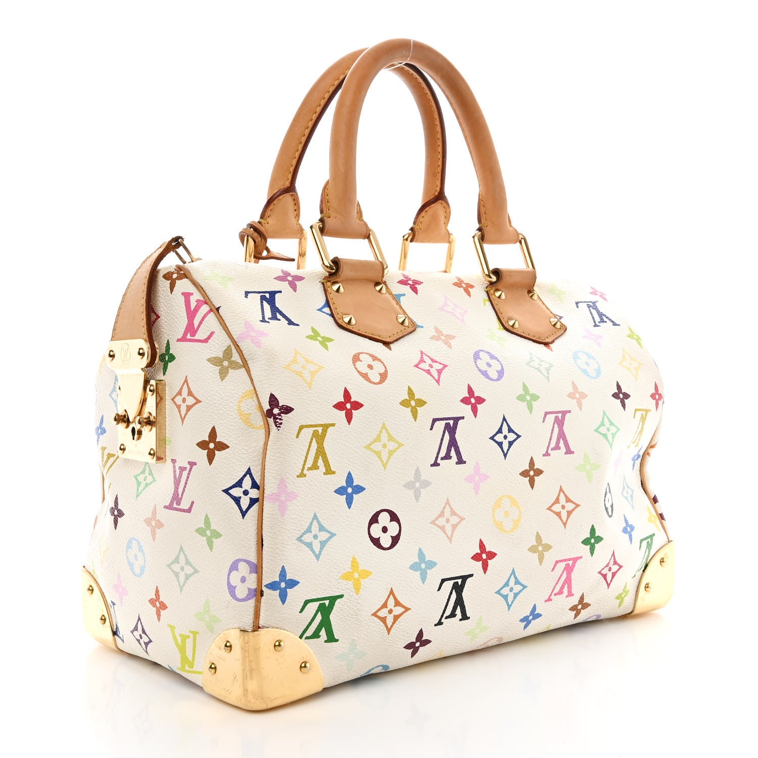 Louis Vuitton Monogram Multicolor Speedy 30 White 3 of 12