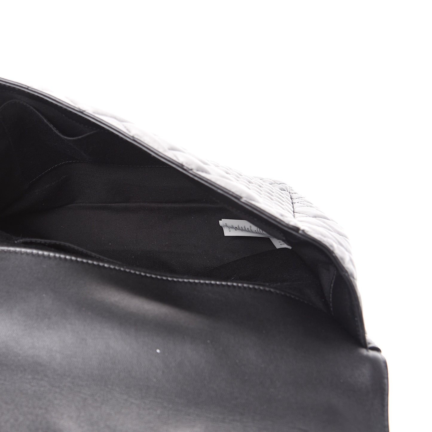 Nappa Quilted Barocco Print Icon Shoulder Bag Black