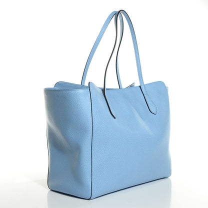 Gucci Dollar Calfskin Medium Swing Tote Mineral Blue 3 of 7