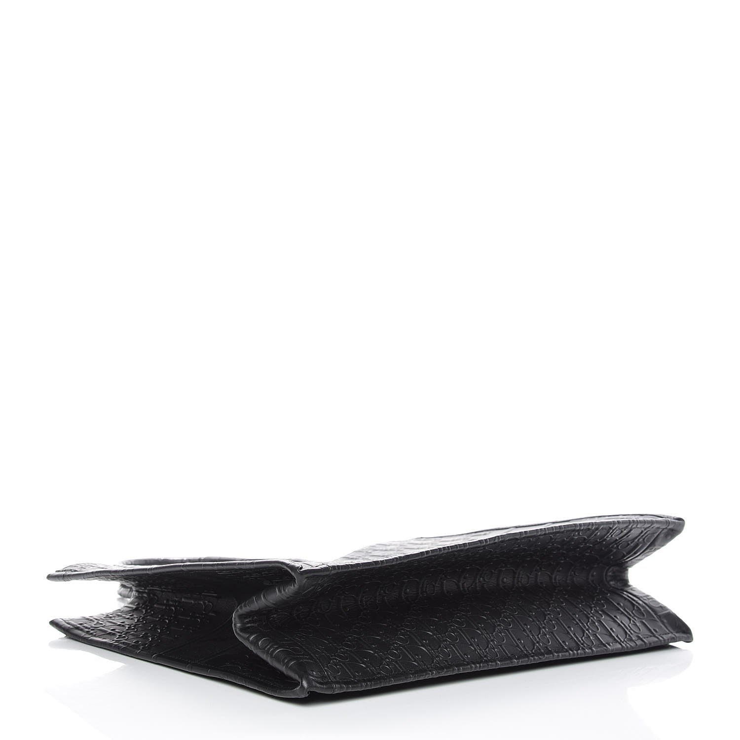 Christian Dior Oblique Calfskin Embossed Book Tote Black 4 of 9