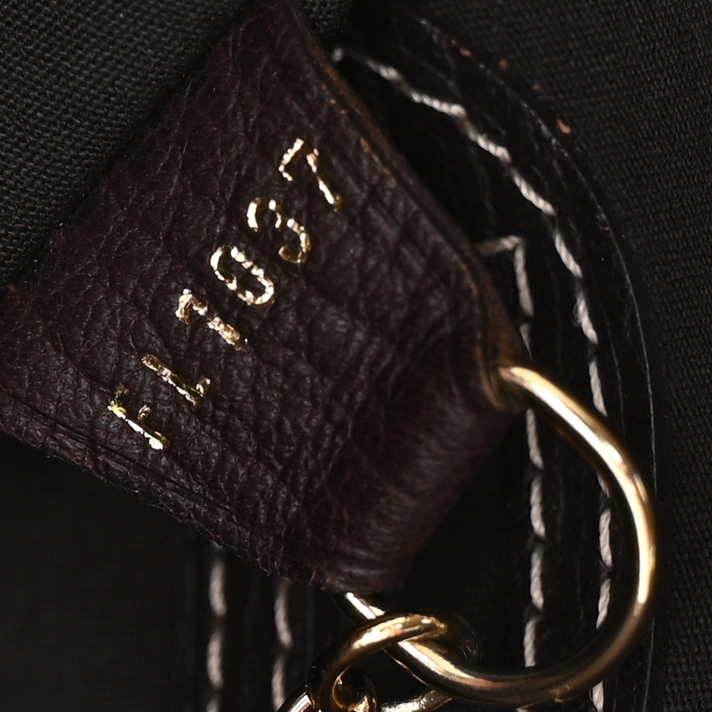 Mini Lin Monogram Bucket Bag Ebene