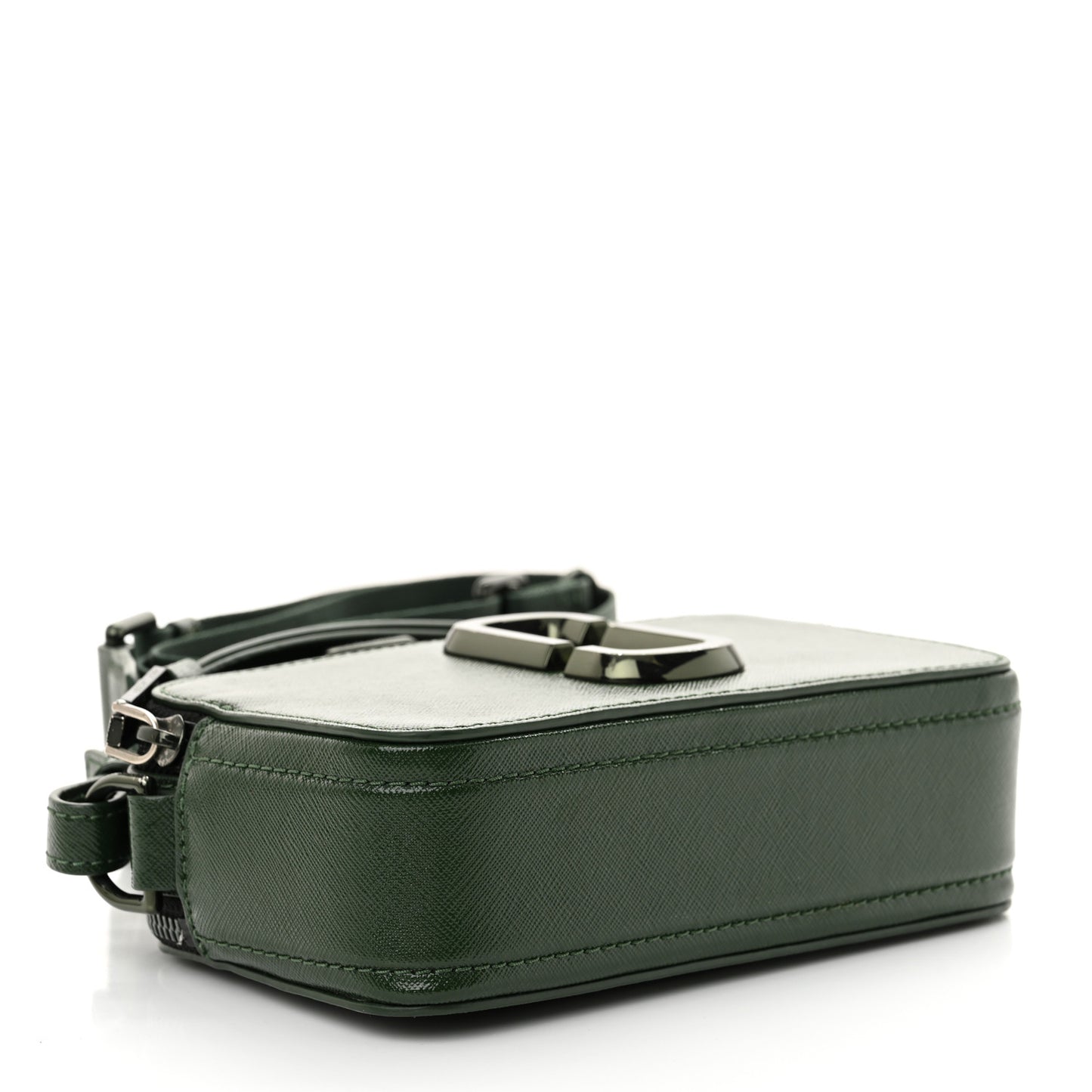 Saffiano Small Snapshot Camera Bag Olive Green