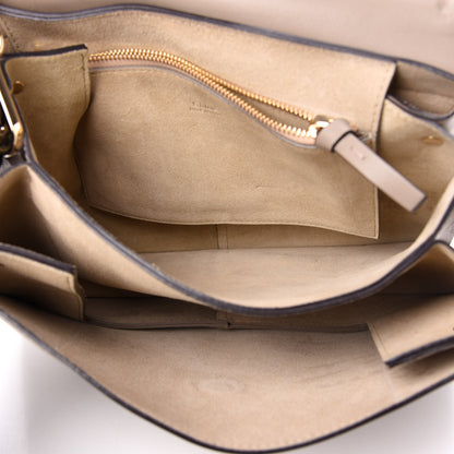 Chloe Calfskin Suede Medium Faye Shoulder Bag Motty Grey 5 of 10