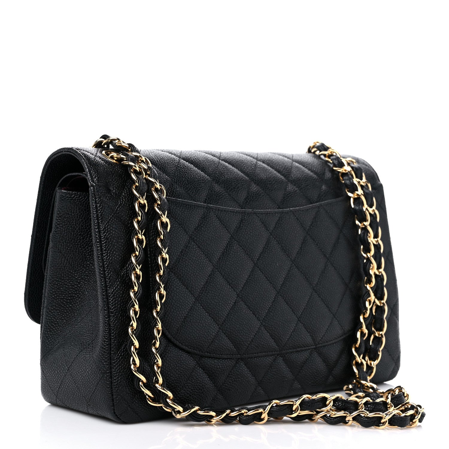 Chanel Caviar Quilted Jumbo Double Flap Black 3 of 11