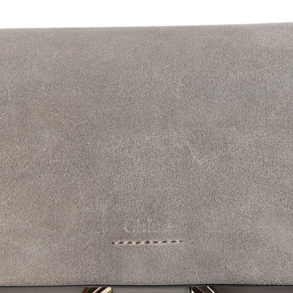 Chloe Suede Calfskin Small Faye Shoulder Bag Motty Grey 13 of 17