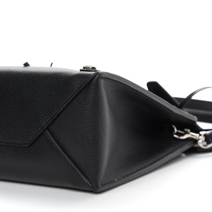 Balenciaga Grained Calfskin Papier Mini Flap Tote Black 6 of 9