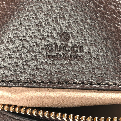 Gucci GG Supreme Monogram Textured Calfskin Web Mini Ophidia Half Moon Hobo Beige Ebony New Acero 6 of 9