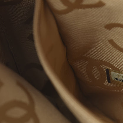 Chanel Calfskin Stitch Surpique Bowler Beige 6 of 9