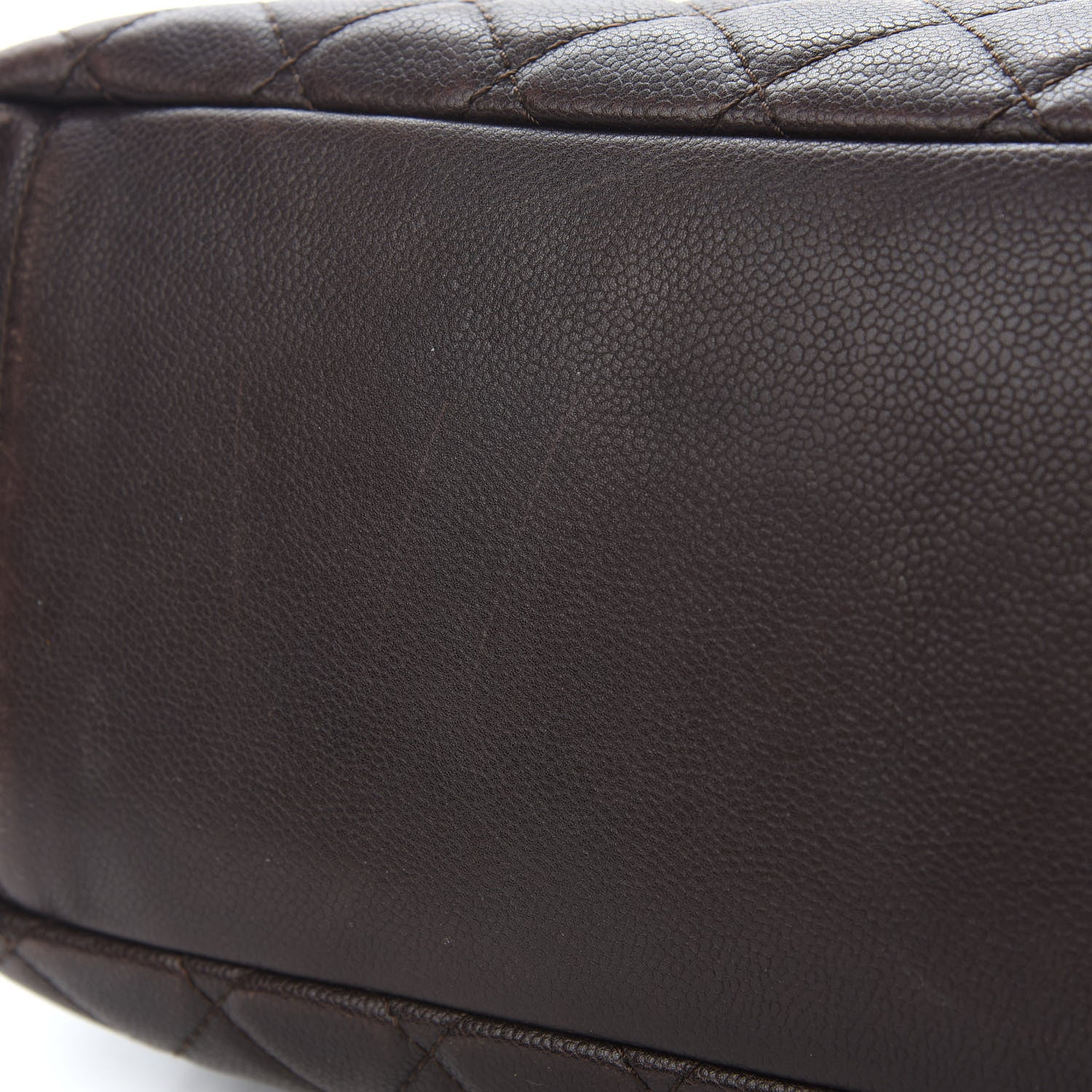 Chanel Caviar Quilted Grand Shopping Tote GST Dark Brown 14 of 14