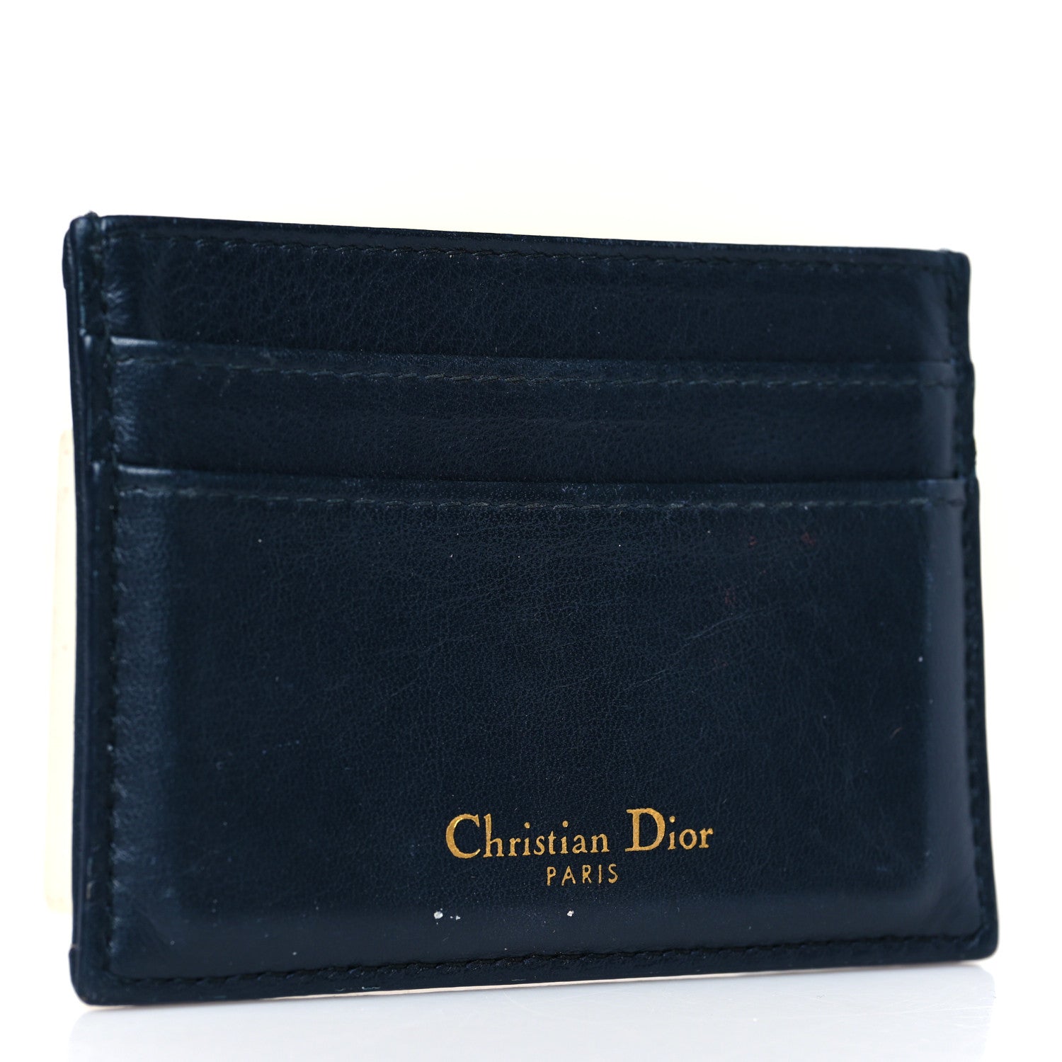 Christian Dior Oblique Calfskin Card Holder Black 3 of 7
