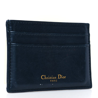 Christian Dior Oblique Calfskin Card Holder Black 3 of 7