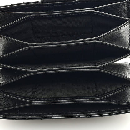 Christian Dior Patent Cannage Lady Dior 5-Gusset Card Holder Black 5 of 6