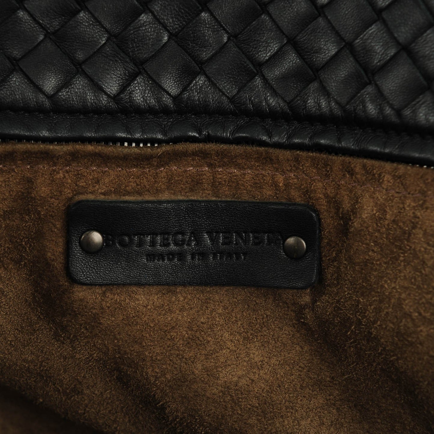 Nappa Intrecciato Large Seamless Tote Nero Black