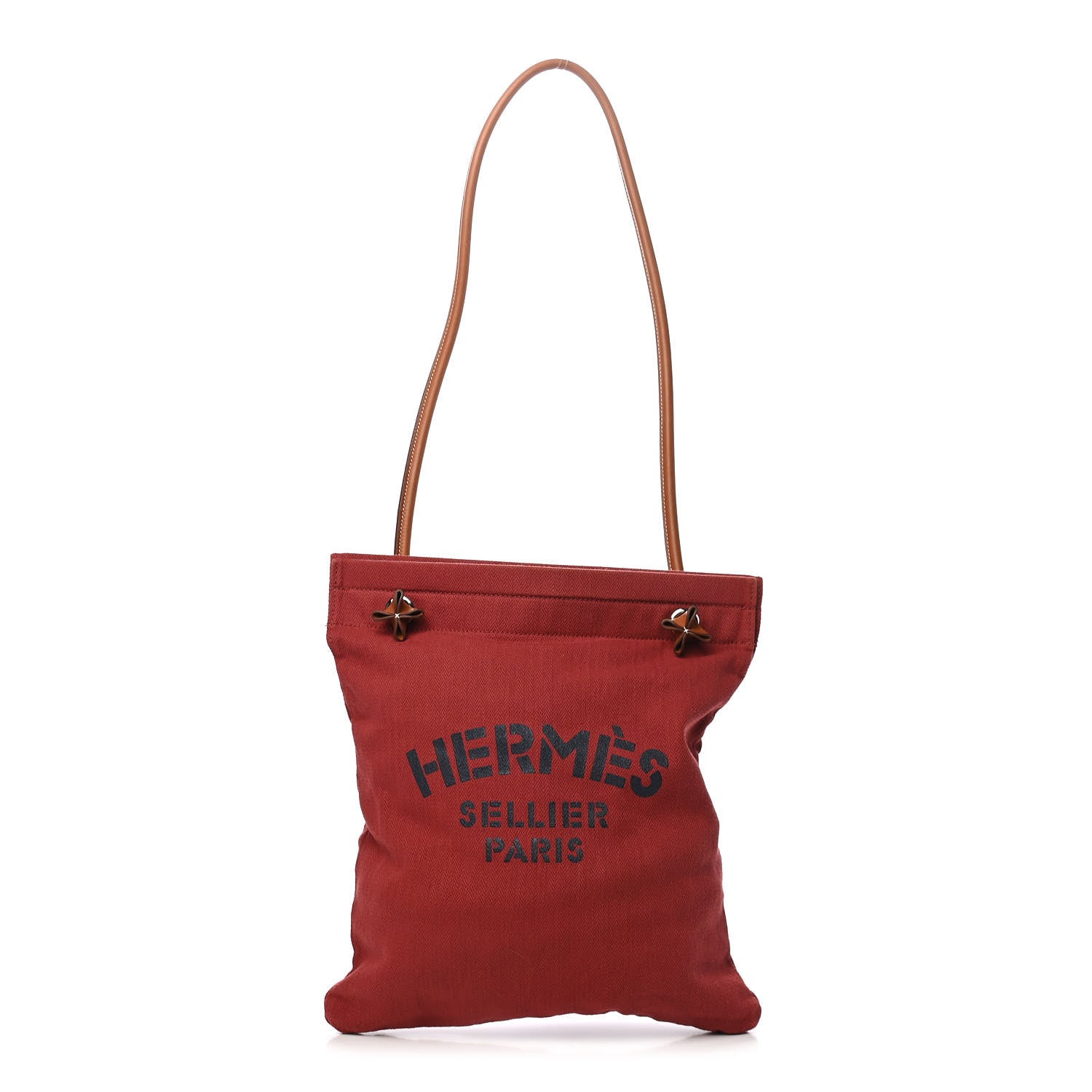 Hermes Canvas Swift Aline Grooming Bag Rouge H Gold 1 of 8