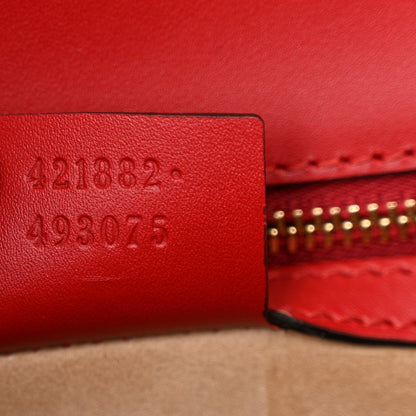 Gucci Calfskin Small Sylvie Shoulder Bag Hibiscus Red 7 of 11