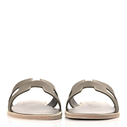 Hermes Epsom Oran Sandals 39 Etoupe 2 of 8