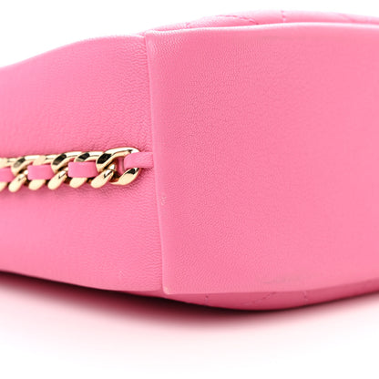 Chanel Goatskin Stitched Casual Trip North South Camera Case Pink 9 of 10