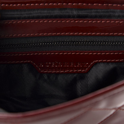 Burberry Patent Studded Crossbody Burgundy 7 of 11