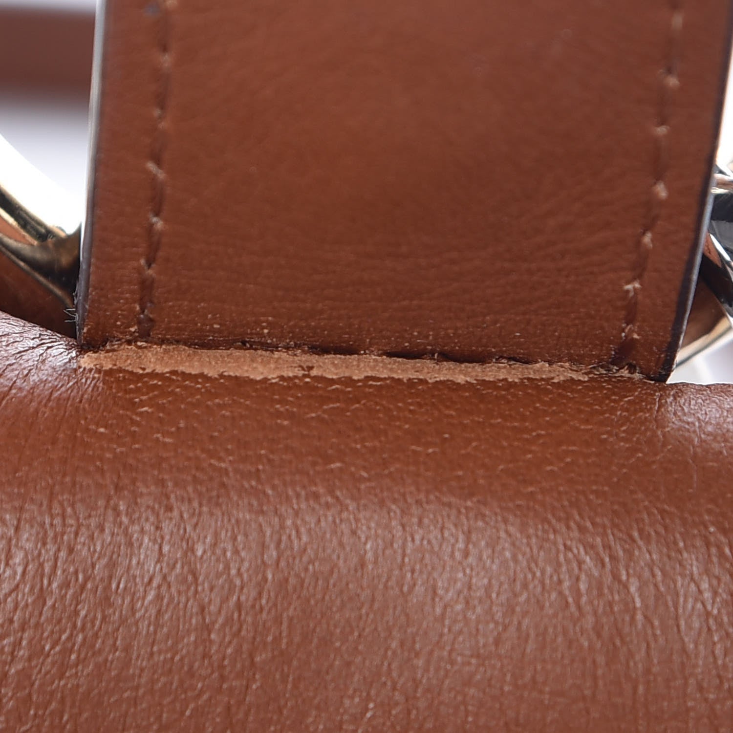 Chloe Suede Calfskin Mini Faye Bracelet Bag Tobacco 7 of 13