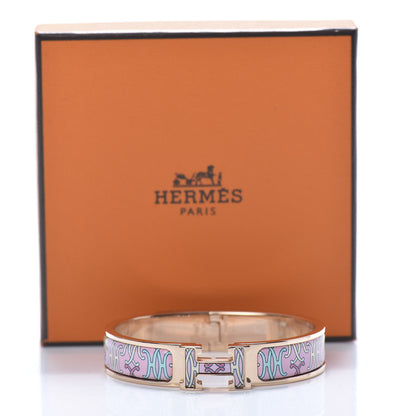 Hermes Enamel Narrow Print H Lift Clic Clac H Bracelet Color Patch 6 of 6