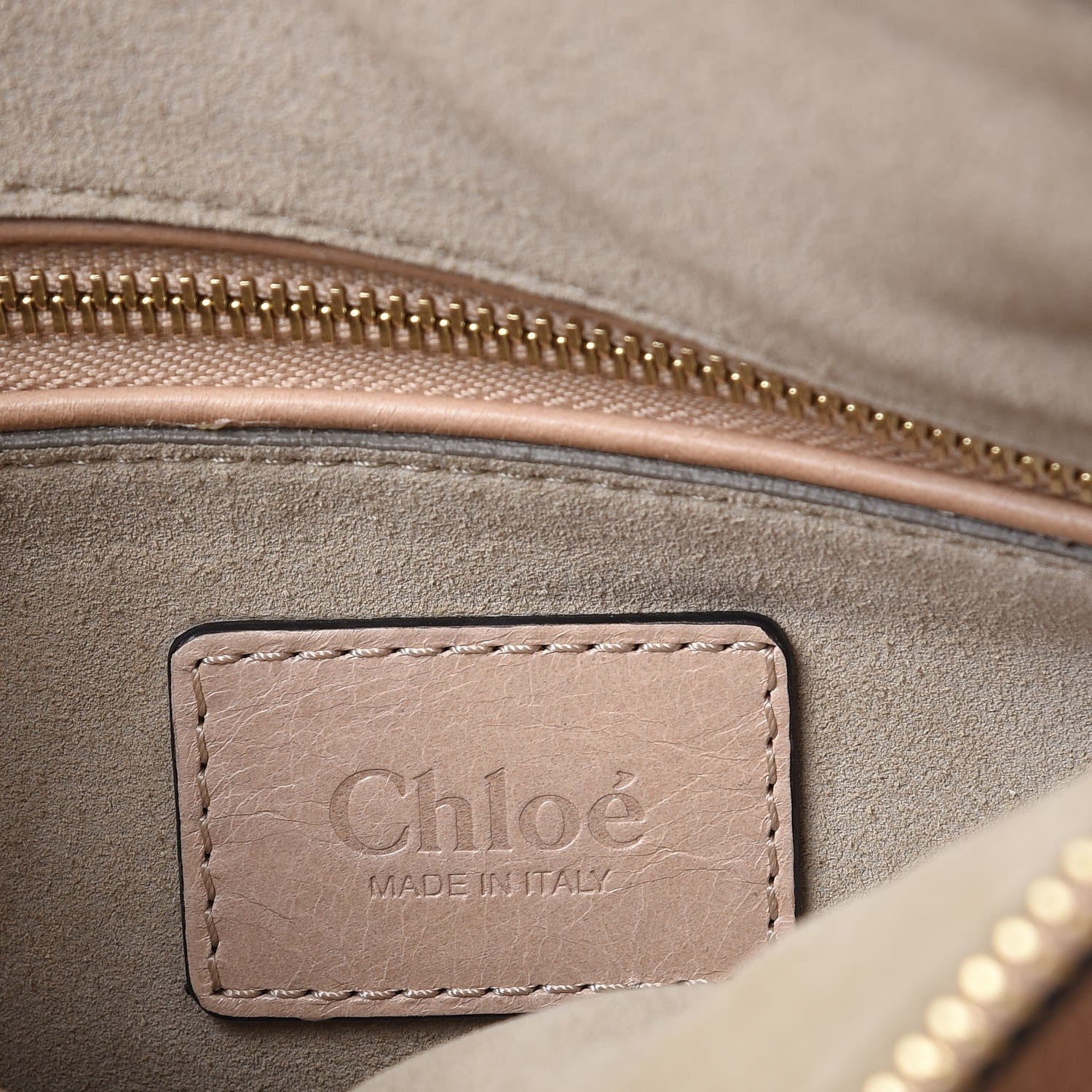 Chloe Calfskin Braided Medium Marcie Satchel Powder Beige 6 of 9