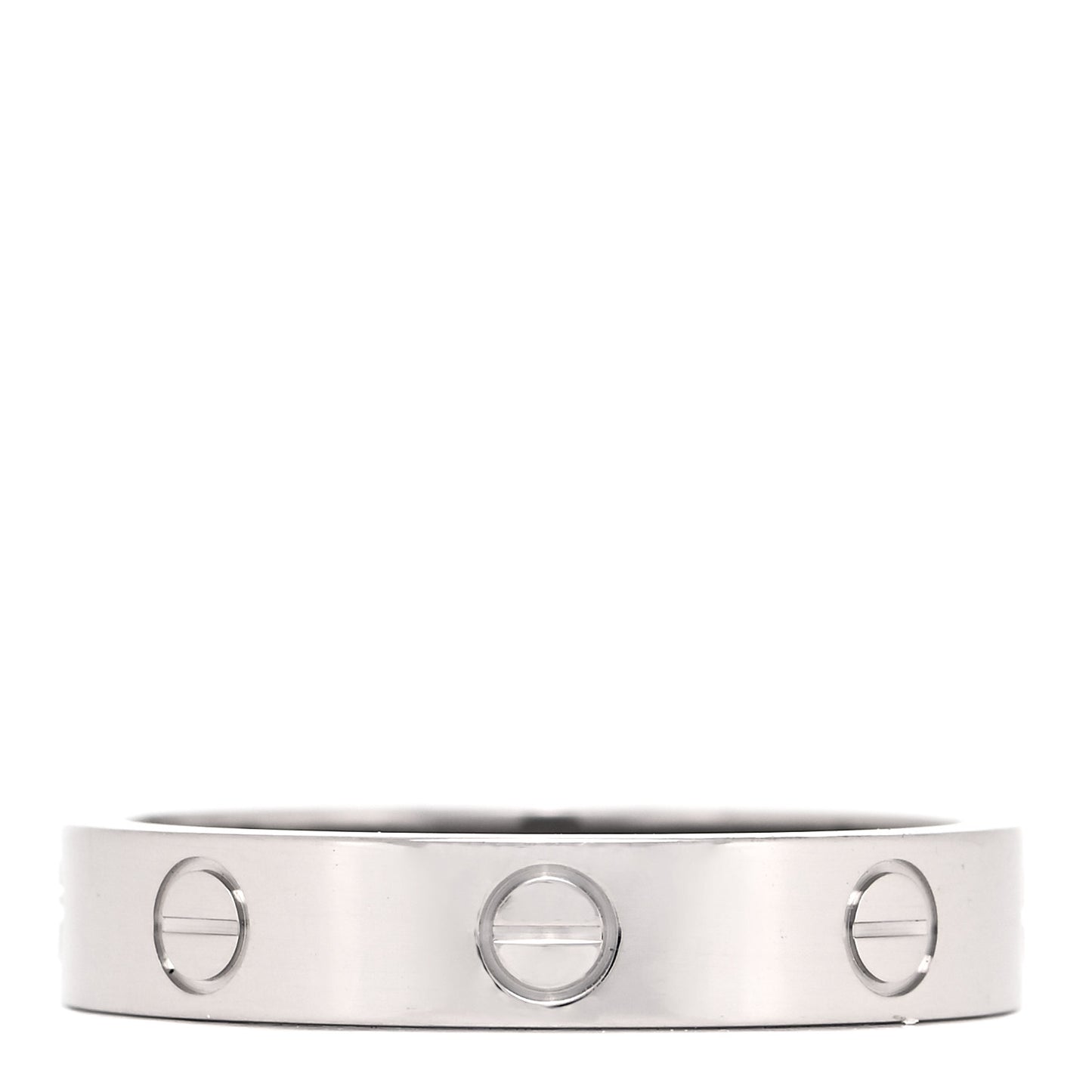 18K White Gold 3.5mm LOVE Wedding Band Ring 57 8