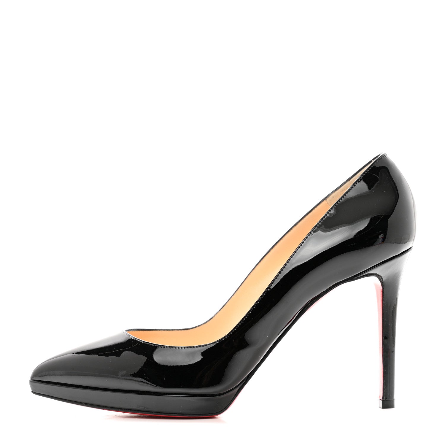 Christian Louboutin Patent Pigalle Plato 100 Pumps 41 Black 1 of 8