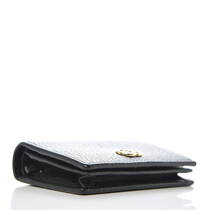 Gucci Pebbled Calfskin GG Marmont Card Case Black 4 of 10