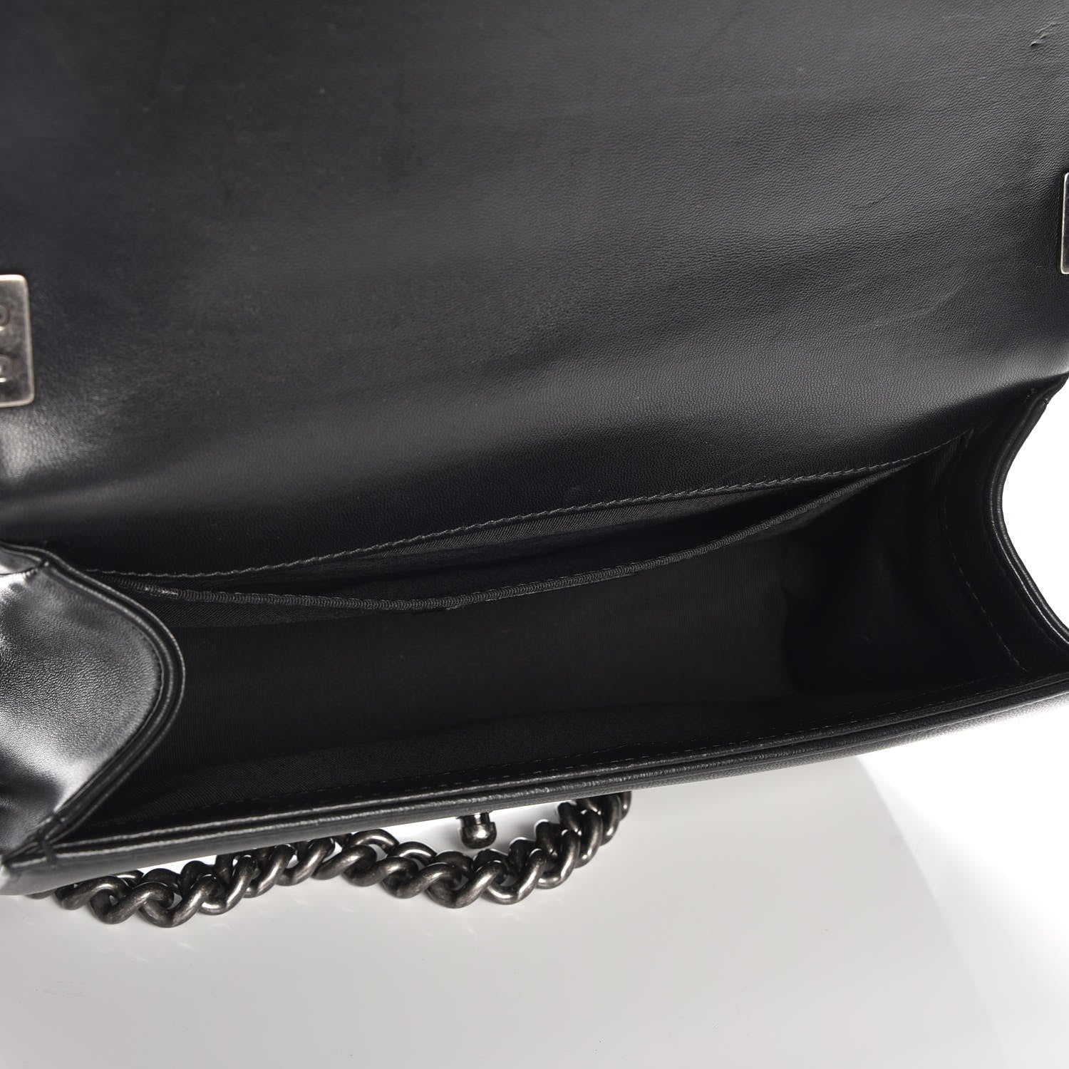 Chanel Lambskin Quilted Medium Boy Flap Black 5 of 9