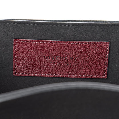 Givenchy Crinkled Patent Deerskin Suede Small GV3 Shoulder Bag Aubergine Graphite 6 of 12