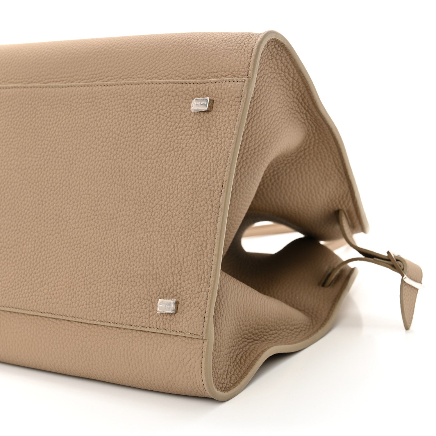 The Row Matte Grained Calfskin Soft Margaux 15 Dark Taupe 9 of 9