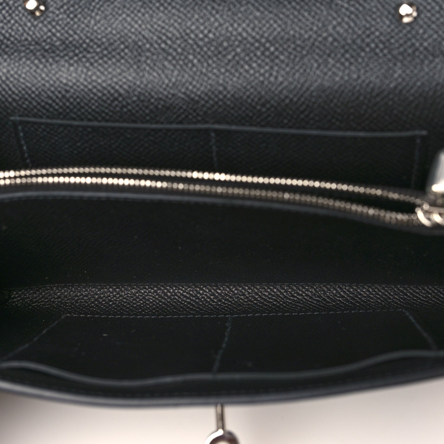 Hermes Epsom Kelly Wallet To Go Black 5 of 8