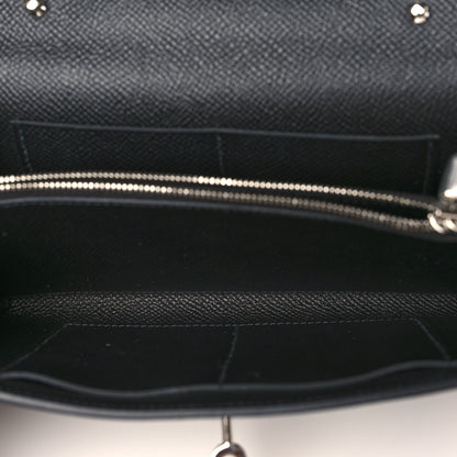 Hermes Epsom Kelly Wallet To Go Black 5 of 8