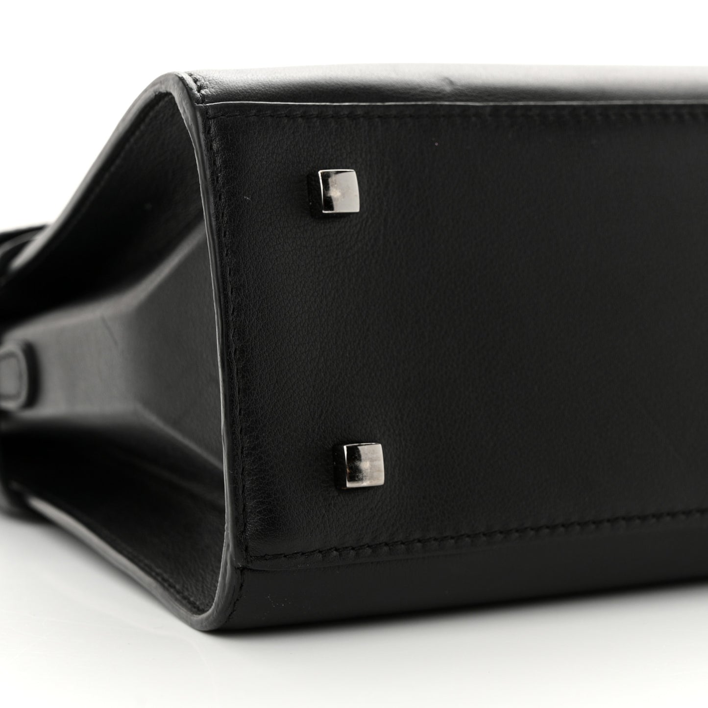 Calfskin MM Tempete Satchel Black