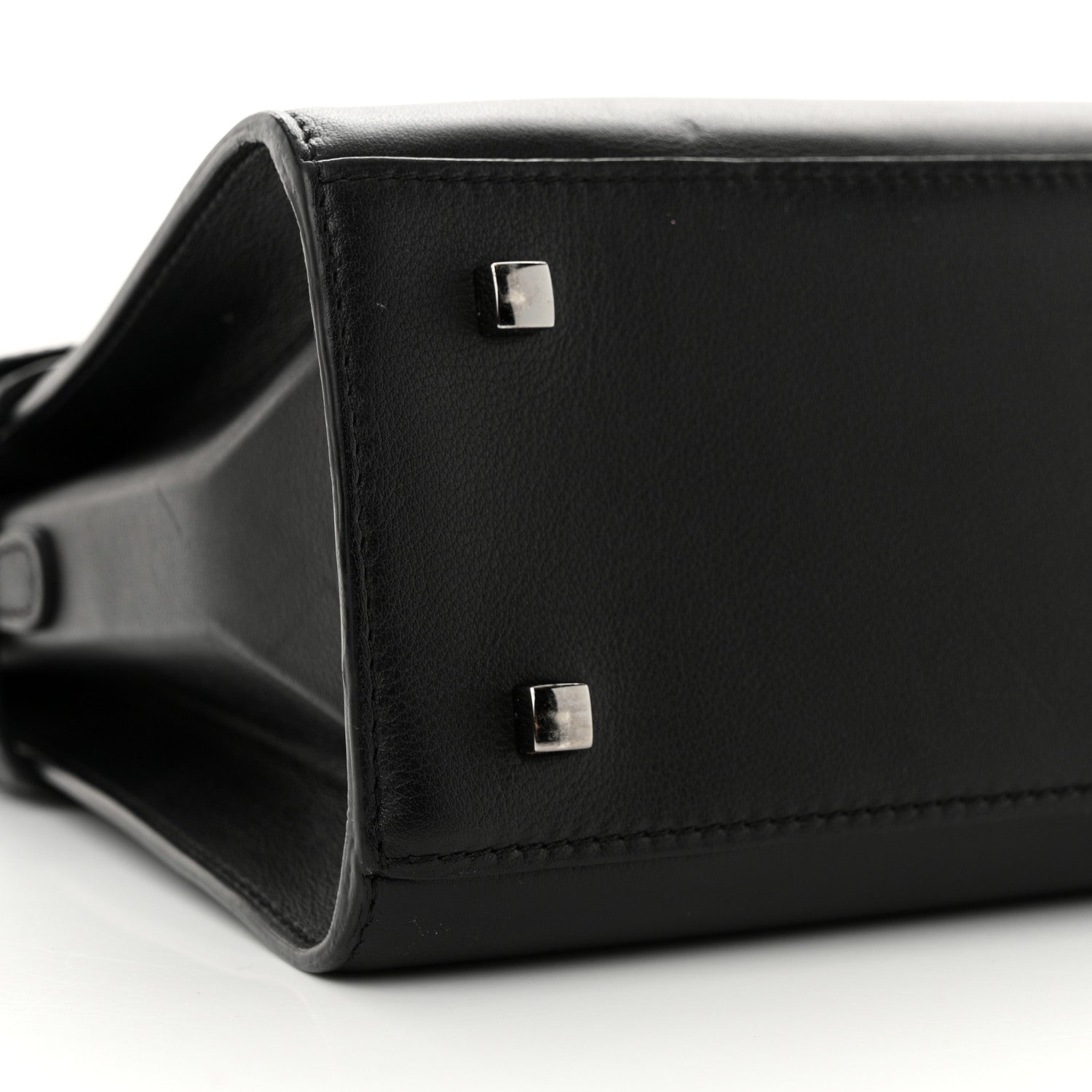 Delvaux Calfskin MM Tempete Satchel Black 8 of 12