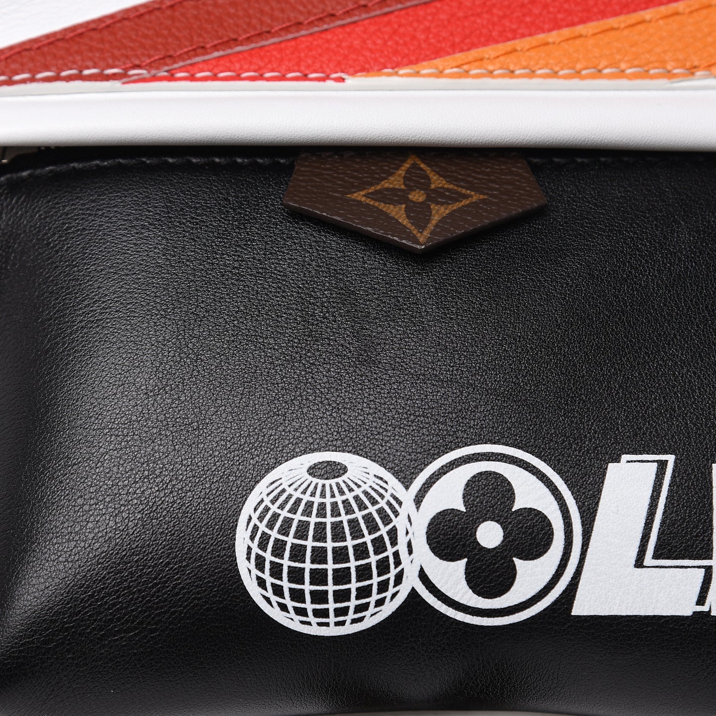 Calfskin Monogram LV Airline Palm Springs Backpack PM White