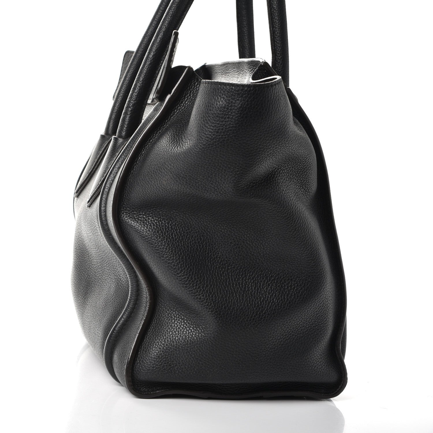 Celine Drummed Calfskin Mini Luggage Black 14 of 14