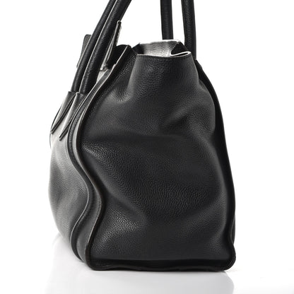 Celine Drummed Calfskin Mini Luggage Black 14 of 14