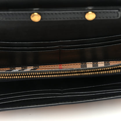 Burberry Vintage Check Henley Wallet On Chain Black 5 of 10