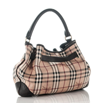 Burberry Haymarket Check Medium Willenmore Hobo Chocolate 11 of 13