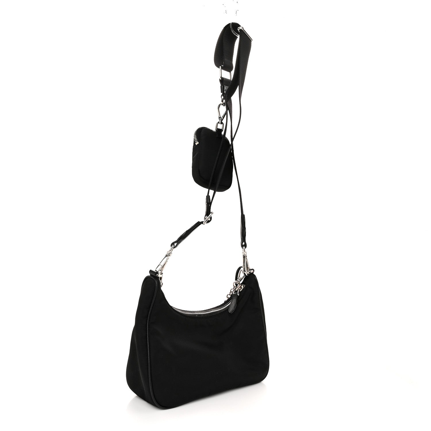 Prada Nylon Re-Edition 2005 Shoulder Bag Black 3 of 11