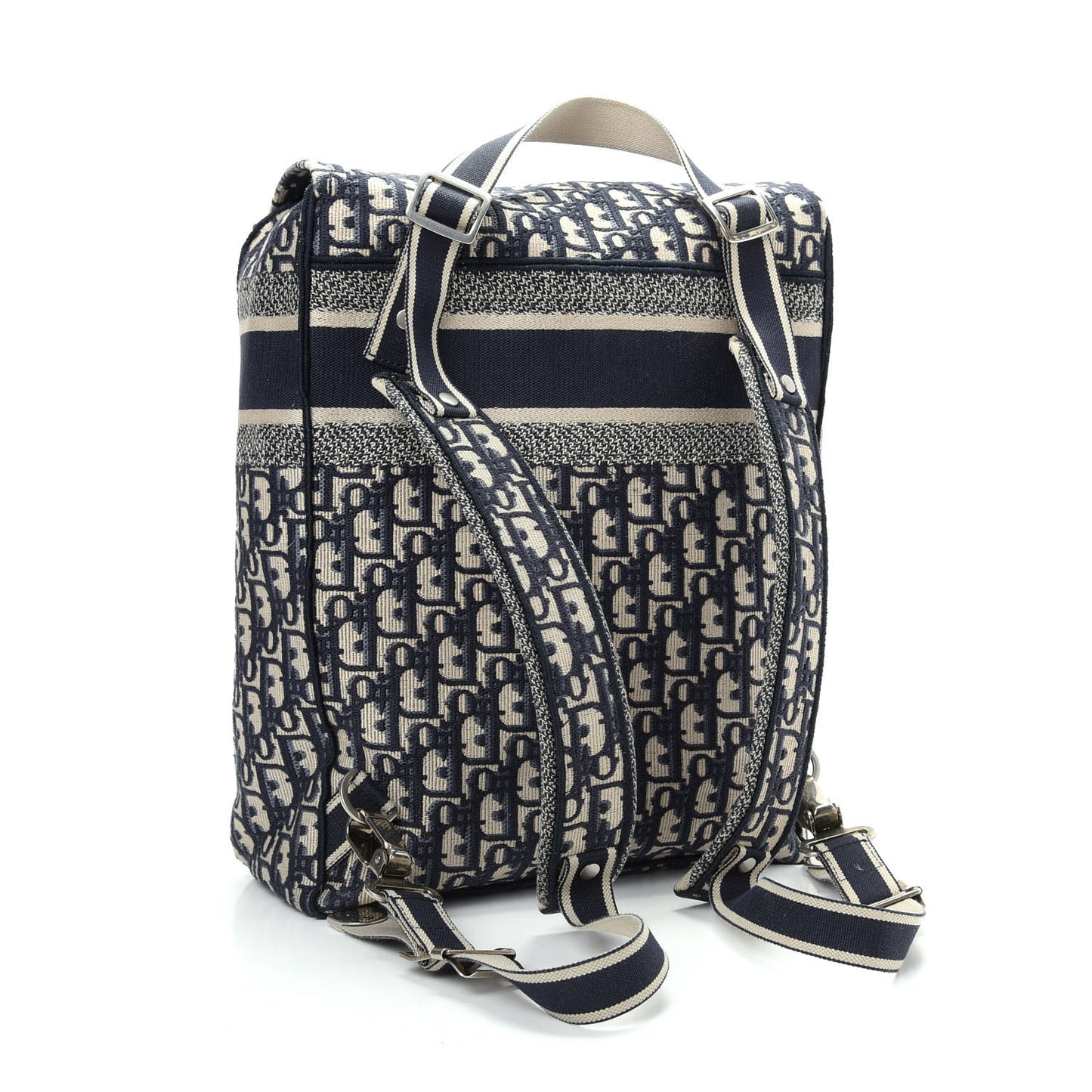 Oblique Backpack Blue White