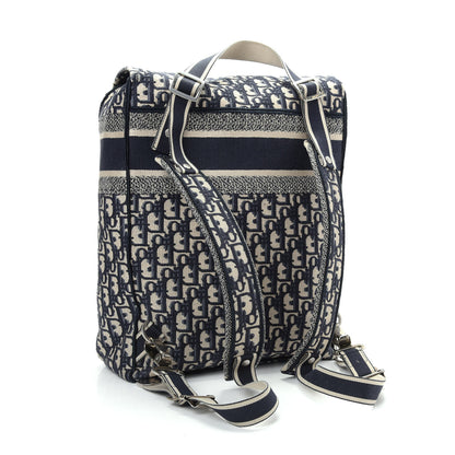 Christian Dior Oblique Backpack Blue White 2 of 8