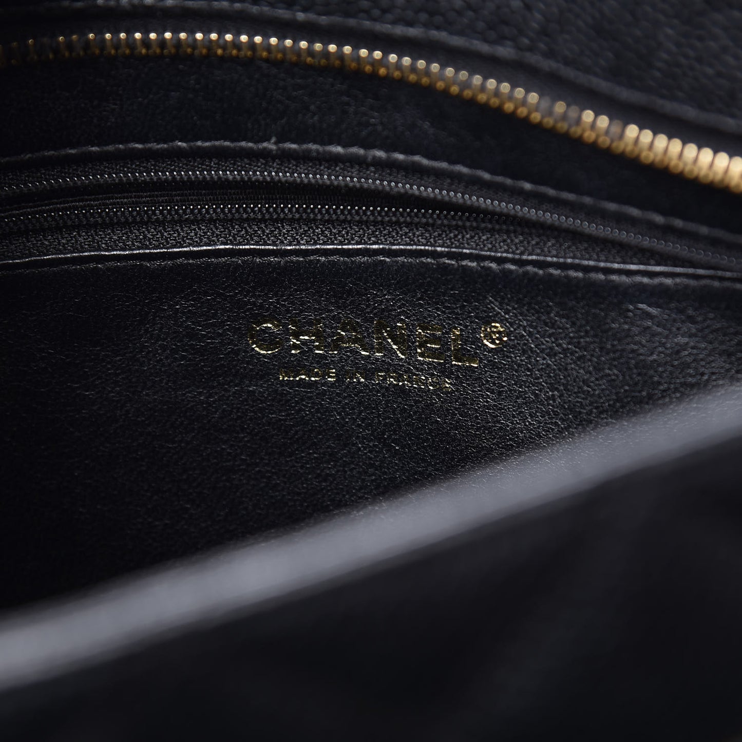 Caviar Quilted Medallion Tote Black